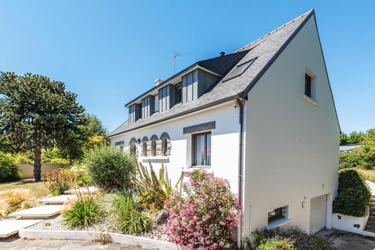 Les Peupliers - Maison De Vacances Avec Jardin Bénodet Esterno foto